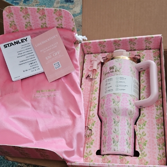 Stanley Other - NIB Stanley x LoveShackFancy Blooming Heirloom with Rose Gold Trim - 40oz